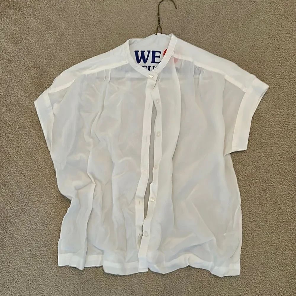 Universal brands white blouse never worn xs